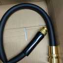 Giraffe Tools Garden Hose 2ft x 5/8", 24INCH Short Water Hose Heavy Duty, Lightweight, Flexible Hybrid Hose with Swivel Handle, Male to Female Fittings