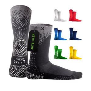LUX Sports ProCleat Performance Grip Socks GripArray™ - Athletic Socks for Performance Sports - Grip Socks for Men and Women Small