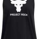 Under Armour Women's Project Rock Sportstyle Tank Top (Black, XL)