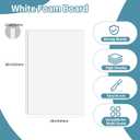 4 Pack Foam Board 24"x36", 3/16 Inch Thickness White Poster Board, Double-Sided Acid-Free Foam Core Board, Large Lightweight Polystyrene Mat Board for Painting, Display, Craft & School Projects
