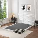 OSASET Low Profile Box Spring Full - 3 Inch Box Spring Full Heavy Duty Bed Foundation Metal Bed Base Easy Assembly