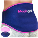 Magic Gel Back Ice Pack - Hot or Cold Compress for Cross and Hip - Reusable Cooling Pad with Closure Also for Bursitis