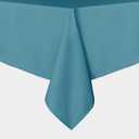 sancua Rectangle Tablecloth - 90 x 132 Inch - Stain and Wrinkle Resistant Washable Polyester Table Cloth, Decorative Fabric Table Cover for Dining Table, Buffet Parties and Camping, Teal (132" x 90" (Rectangular))