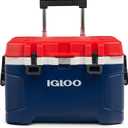 Igloo Trailmate 52Qt Wheeled Cooler, Insulated Hard Shell Ice Chest, Americana