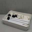 SPACEKEEPER Storage Rolling Cart, 3 Tier Laundry Room Organization Utility Cart Bathroom Organizer Mobile Shelving Unit Shelves Multi-Functional Trolley, White