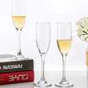 UMI UMIZILI Classic Champagne Flutes, Set of 12, 6 Oz Premium Stemmed Champagne Glasses, Sparkling Wine Glass, Crystal Clear
