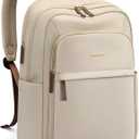 Travel Backpack for Women Personal Carry On Bag Business Weekender Hiking Multilayer Laptop Bag,16 Inch,Apricot