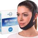 Chin Strap for Sleeping | 3 Sizes Anti Snoring Chin Strap, Anti Snoring Device for Men and Women | Double Airflow Jaw Strap, Stop Snoring Solution Chin Strap - Medium Chin Strap for CPAP Users
