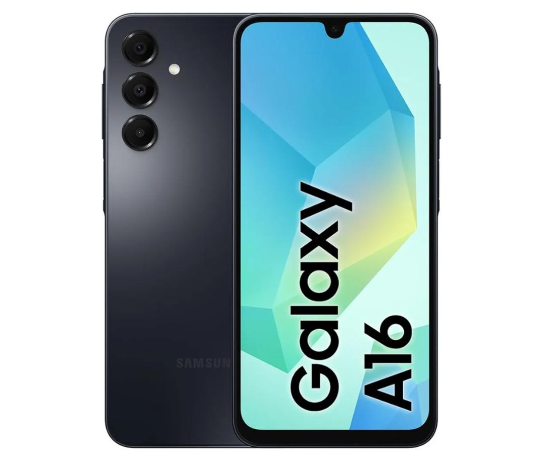 Samsung Galaxy A16 4G LTE (128GB + 4GB) International Model SM-A165F/DS Factory Unlocked, 6.7", Dual SIM, 50MP Triple Camera (Case Bundle), Black