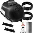 Luckerain Pond Aerator - 16000 Gallon Aerator for Outdoor Ponds, 2 Weighted Air Lines and 2 Submersible Diffusers, Black