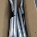 Vaunn Medical Deluxe Spa Shower Chair with Arms and Back, Bath Seat for Seniors, 350 lbs Max Weight, White With Light Gray Arms