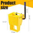 Sasylvia Yellow Mop Wringer Replacement Down Press Mop Bucket Wringer Industrial Cleaning Accessories for Commercial Floor Mopping Buckets Restaurant Supplies, 26quart or 33 Quart(Side Press)
