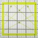 XGNG 4.5 x 4.5Inch Quilting Ruler Square Non-Slip Acrylic Quilting Rulerfor Quilting, Sewing and DIY Crafts Fabric Cutting Ruler