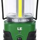 LED Camping Lantern, 500LM, 3 Light Modes, Power Bank, IPX4 Waterproof, Perfect Lantern Flashlight for Hurricane Emergency, Hiking, Home and More