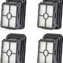 4 Pack 1866 Replacement Filters Compatible with Bissell Crosswave 1785 3888A 2551 & Crosswave Pet Pro 2306 & 2554 2596 CrossWave Cordless Max & Crosswave HydroSteam 35151 3518 Wet Dry Vacuum Cleaner