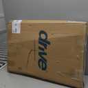 Drive Medical Two-Button Folding Walker With Wheels - Lightweight Rolling Mobility Support - Adjustable Height - Dual Push-Button Operation - 5 Inch Front Wheels - Durable Aluminum - Silver