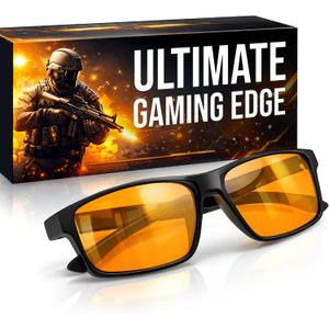 Titan Gaming Glasses, Blue Light Blocking, Night Driving Glasses for Men, Computer Protection, Gift for Gamers