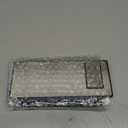 JXTZ Projection Alarm Clock, Large Screen Projector Clock for Bedroom Ceiling, Digital Clock with 180 Projector, 4 Levels Brightness, Alarm Clock Projector with Temperature Date Snooze 12H/24H (Black-white)