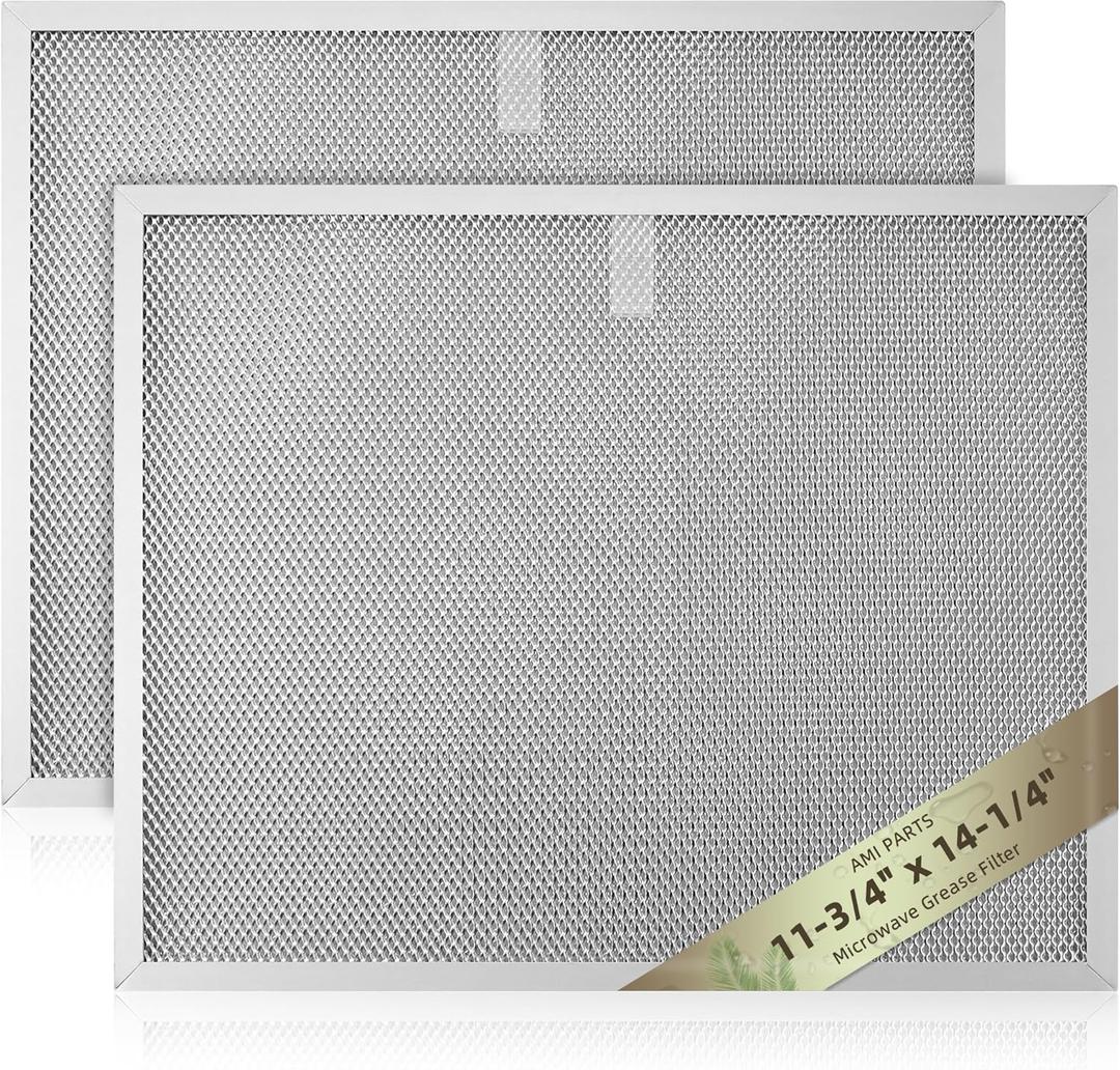 2-Pack for Allure Range Hood Filter 11-3/4" x 14-1/4" for B-roan Range Hood 30-Inch wide QS Series Replaces BPS2FA30 99010299 99010305 AP3378953 Filter by AMI PARTS