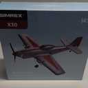 SIMREX RC Plane for Kids - 2.4GHz 3-Channel Remote Control Airplane Toy with 6-Axis Gyro, 2 Speeds, 2 Batteries, P51 RC Airplane, Foam Glider - Gift for Boys & Girls (Gray)