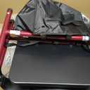 HOMLAND Foldable Rollator Walker for Seniors with Seat, 16" Extra-Wide Seat