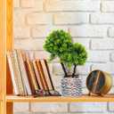 Small Fake Plants with Marble Planter, Fake Potted Plants Artificial Decor for Coffee Table Desk Shelf, 11.81" Faux Plants Indoor for Living Room Bathroom Bedroom Entryway Office