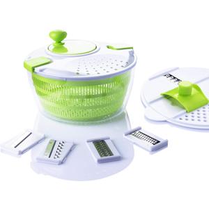 7 in 1 Multifunction Kitchen Gadget set 4L Salad Spinner Vegetable Dryer Grater Slicer