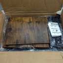 Bathroom Storage and Organizer Shelf Hair Dryer Holder, 9.85in 3-Tier Narrow Metal Standing Rack with Toilet Paper Holder, Corner Stand for Cosmetic, Vanity, Kitchen, Laundry Rustic Brown