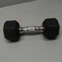 Ader Octagon Deluxe Professional Rubber Dumbbell Contoured Handle, Sold As 1 Piece, (12-Pound)