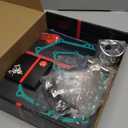 Engine Gasket Rebuild Kit STD Piston & Ring Seal Intake Exhaust Valve Compatible with Yamaha Golf Cart G14 1995 1996 JN5-11631-00-96 JN5-11610-00-00