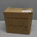 SUNVIE 2 Pack Uplighting Indoor Floor Can Light, 5W Up Lights with 2700K LED GU10 Bulbs, Uplights Floor Spot Lights Indoor for Home Accent Lighting, 5.9 FT Plug Cord & Foot Switch (White)