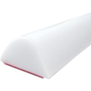 1/2" High Collapsible Shower Threshold Barrier - 59" Water Stopper - Splash Guard for Walk In Showers - Suitable for Bathrooms & Kitchens - White