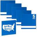 Bocolon 5PCS Laser Engraving Double Color ABS Plastic Sheet,Two-Tone Laserable Engraving Plastic Sheets for Name Badge,Office Label,Laser Artistic Product,Size 11.73" x 11.73",Brushed Blue/White