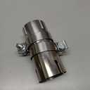 Exhaust Band Clamp 2.5 Inch Joint Exhaust Pipe Muffler Clamp Band 304 Stainless Steel(4 Pack 2.5" Lap Joint Exhaust Clamp)