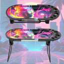 2 x Metal Tray, 8.5x3.5 Inch Tray for King Size & 1 1/4 Size, Metal Plates, Decorative Trays with Foldable Stand Brush(Purple)