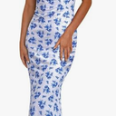 PRETTYGARDEN Women's 2026 Summer Floral Spaghetti Strap Maxi Dress Stretch Sexy Bodycon Dress Backless Slip Long Dresses, XXL