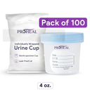 Specimen Collection Sterile Urine Cups - 100 Pack