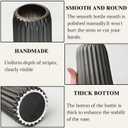 Black Ceramic Vase Set of 3 Modern Minimalist Bohemian Home Decor Vase Farmhouse Rustic Mantel and Shelf Decor Spacious Vase for Living Room Entryway Countertop Accents and Gift