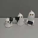 FORUP Halloween Ghost Decor, Set of 3 Lighted Cute Ghost for Halloween Indoor Home Table Decorations