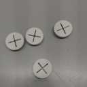 HAHIYO 4Pcs 1Inch/25mm White Flexible Rubber Desk Grommet Wire Grommet Cable Management Cord Hole Cover Desk Wire Hole Insert Wire Organizer for Computer Office Home School Equipment Systems