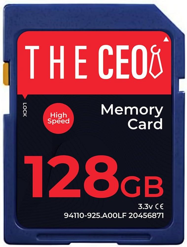 THE CEO Memory Card Ultra SDHC UHS-I 90MB/s  High-Speed & Reliable Camera Card - Class 10 for Fast Read/Write Ideal for Full HD Video & Photography- Get a Durable 128GB SD Card for Long-Term Storage (Blue)