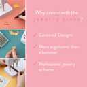 We R Makers, Jewelry Press Kit Machine, Includes 1 Jewelry Press, 34 piece Metal Stamping Kit, and Alignment Stickers