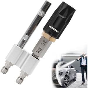 Shooter Tip M5 Twist Nozzle for Pressure Washer, Adjustable Long Range Soap Nozzle, 3-7 GPM