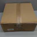 Farmhouse Chandelier Light Fixture for Kitchen Dining Room, 4-Light Rustic Pendant Hanging Ceiling Light Height Adjustable in Oak Wood Finish, Cage Lantern Lighting with E12 Base for Hallway Foyer