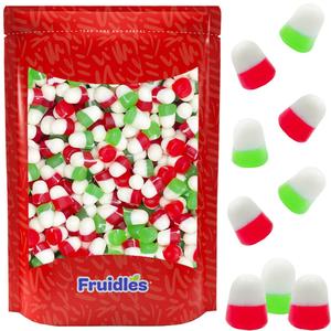 Fruidles Christmas JuJu Jelly Drops, Delicious Gummy Candy, Gluten-Free, Fun and Festive Holiday Snacking, Party Favor (5 Pounds Bulk)