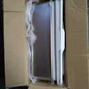 Extra Large Litter Box for Big Cats, Stainless Steel Cat Litter Box with High Side, Anti-Leakage,Non-Stick, Includes Litter Mat & Metal Scoop,Easy Cleaning (XL24" L x 16" W'x 12" H, Light Gray)