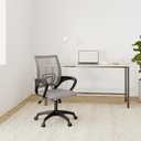 BestOffice Ergonomic Office Chair | Mid-Back Swivel Desk Chair | Grey, 22D x 22W x 35.2H in