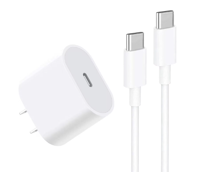 20W iPhone Fast Charger Compatible with iPhone 15/15 Plus/15 Pro/15 Pro Max/iPad, Apple Fast Charger with 5ft USB C to USB C Cable