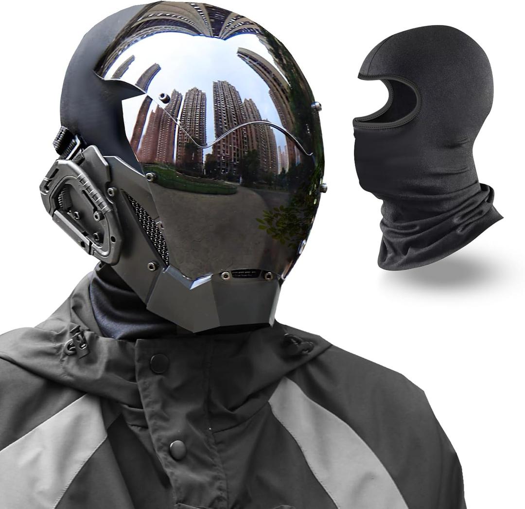 Punk Mask for Halloween, Punk Cosplay Mask with Head Covering, Fits for Cosplay, Themed Parties