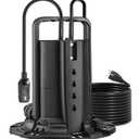 SURAIELEC 3/4 HP Automatic Swimming Pool Cover Pump, Submersible Water Pump with Check Valve Adapter & 25 FT Power Cord, 2245 GPH Water Removal for Pool Draining, Hot Tubs, Rooftops, Water Beds